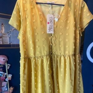 Mellow Yellow dress size XL